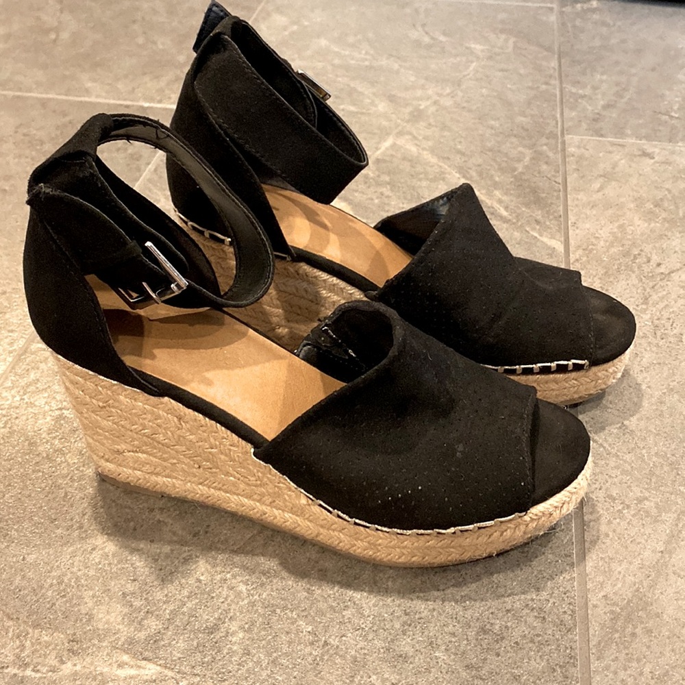 Black platform Espadrilles